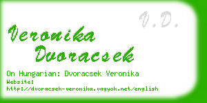 veronika dvoracsek business card